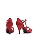 DREAM PAIRS Women's Stilettos Open Toe Pump Fashion Kitten Heel Sandals,Size 7.5,Red-Suede,AMORE_2