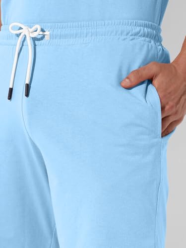 Image of Zombom Combo of Men's Night Suit | Men's Co-ord Set | Lounge-wear Nightdress Pajama Set | Summer Night Wear | Solid Plain Casual Pajama Shorts Set | Beach Wear Pack of 2