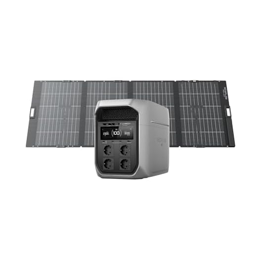 ECOFLOW DELTA 3 Max Plus tragbare Powerstation 2 048 Wh mit 400W Bifazialem Solarpanel, 3 000 W AC-Ausgang, 1 000 W Solareingang, erweiterbar auf 10 kWh, 10 ms USV, Solargenerator für Haus, Camping