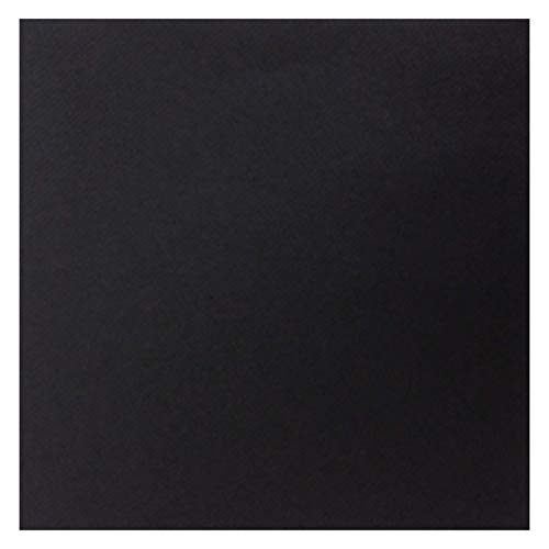 Airlaid Papierservietten, Leinen-Feel, 40 x 40 cm, Schwarz, 50 Stück Cover