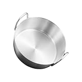 SOLUSTRE Edelstahl Dippschale mit Zwei Griffen Langlebiges Leichtes Gewürzschälchen für Soßen Snacks Dips und Beilagen Vielseitig Einsetzbar im Haushalt Tisch Wiederverwendbar