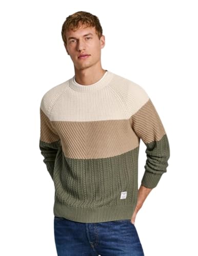 Pepe Jeans Cody Tricots, Vert (Vert Safari), XL Homme Pepe Jeans Cody Tricots, Vert (Vert Safari), XL Homme