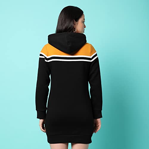Image of PINACOLADA Women's Sweatshirt with Hoodie Regular Fit for Casual Wear | Cotton Blend Fabric | Hoodie Sweatshirt Crafted with Comfort Fit and High Performance for Everyday Wear