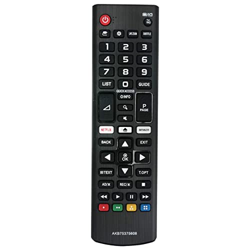 VINABTY AKB75375608 Reemplazar Control Remoto Apto para LG LED TV 32LK61 32LK6190PLA 32LK62 32LK6200PLA 43LK59 43LK5900PLA 43LK5910PLC 43LK5990PLE 43LK61 43LK6100PLA 43UK63 43UK6390PLG 43UK64