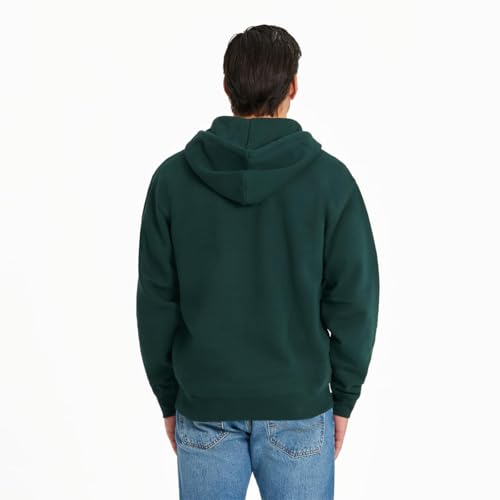 Life is Good. Men's Good Vibes Simply True Fleece Zip Hoodie, Green, Medium4