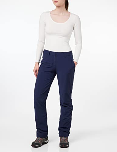 Schöffel Damen Pants Engadin1 Warm L, warme Wanderhose mit 4 Wege-Stretch, robuste Thermohose mit vorgeformtem Knie und verstellbarem Bund, Navy Blazer, 42
