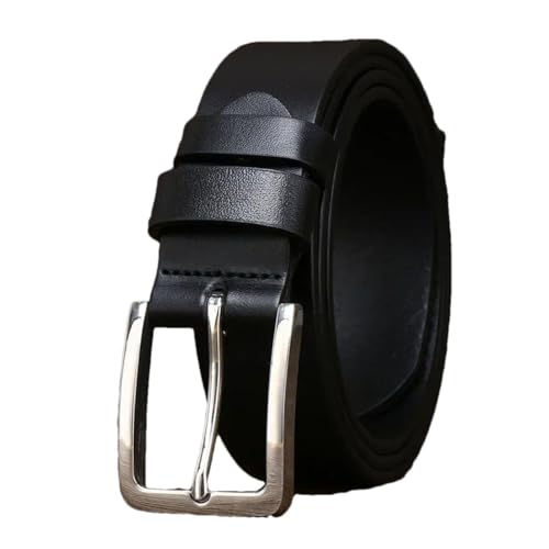 3.3CM Genuine Leather Belt For Men's Jeans Pin Buckle Business Belts Male Fashion Designer Waistband