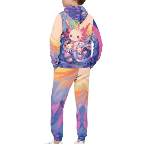 Girls Sweatsuit 2 Piece Pant Sets - Hoodies + Sweatpants4