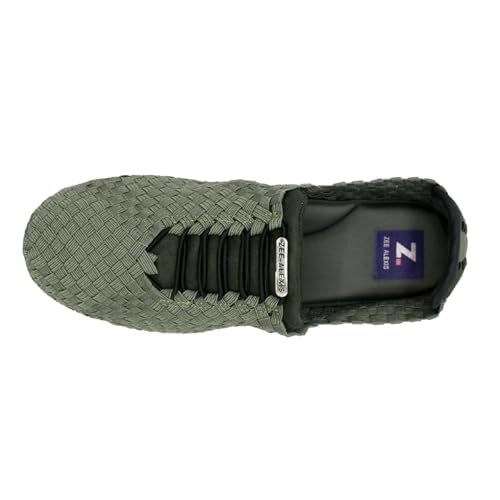 Image of Zee Alexis Women's Danielle Sneakers | Breathable Lightweight Flexible Casual Comfortable Slip-On No-Tie Elastic Laces Woven Shoes