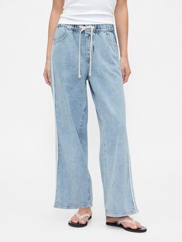 Image of Gap Women's Wide Leg Pull on Utility Pant