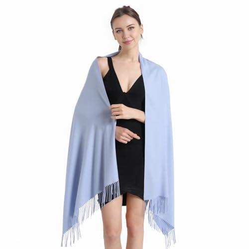 Image of Pashmina Scarf and Shawl - Soft Women Pashminas Wrap for Wedding Evening Party dresses
