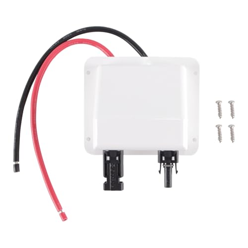 ACOLY Solardach-Durchführungskabel-Anschlussdose mit 31 cm UV-beständigem Verlängerungskabel und wasserdichten IP68-Solarsteckern für Wohnmobile/Wohnmobile (weiß)