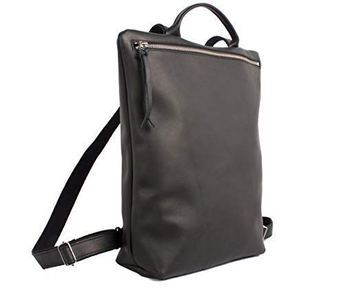 Mochila negra cuero, mochila mujer negra, mochila piel negra, mochila  diseño negra, mochila minimalista negra, mochilas Barcelona : Amazon.es:  Productos Handmade