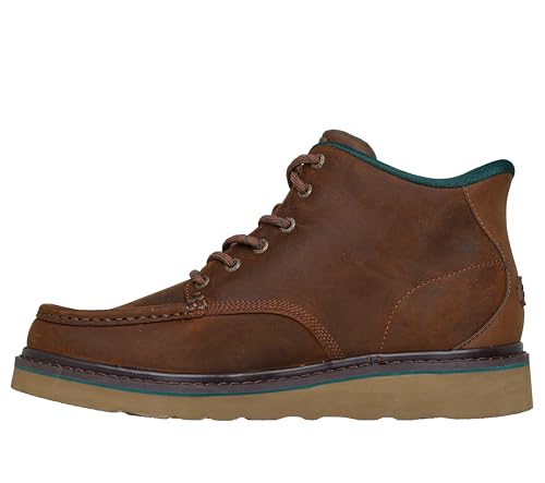 Image of Skechers mens John Deere Brockman 2.0 Moc Toe Lace Up Slip Ins