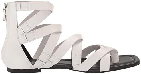 Aerosoles Women's Harper Flat Sandal, White Leather, 6 | Image 5
