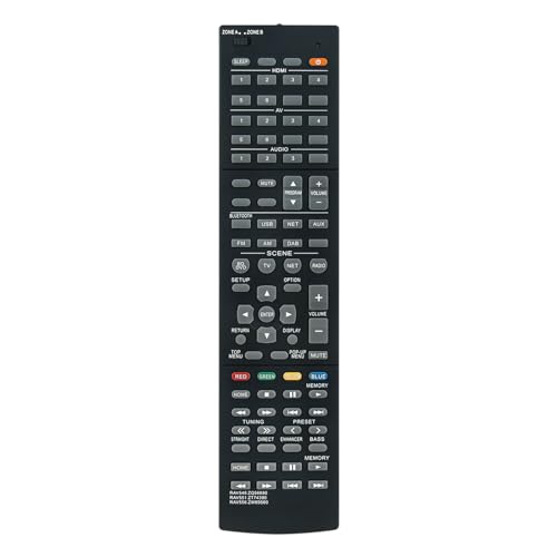 VINABTY New RAV546 RAV551 RAV556 Remote Control Replacement fit for Yamaha AV Receiver RAV546-ZQ56680 RAV546 ZQ56680 RAV551-ZT74390 RAV551 ZT74390 RAV556-ZW69560 RAV556 ZW69560 Remote Controller