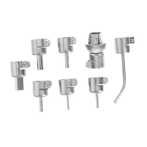 NULYLU Diy Pack Stainless Steel Hot Air Soldering Nozzles Versatile Hot Nozzle for Electronics Heat Accessory