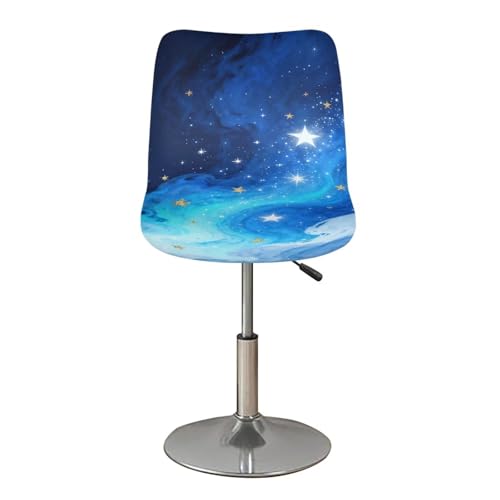 Image of Star Bar Stool Covers,4 Pack Stretch Waterproof Bar Stool Chair Cover for Dining Room Cafe Furniture Chair Seat Protectors Seat Covers