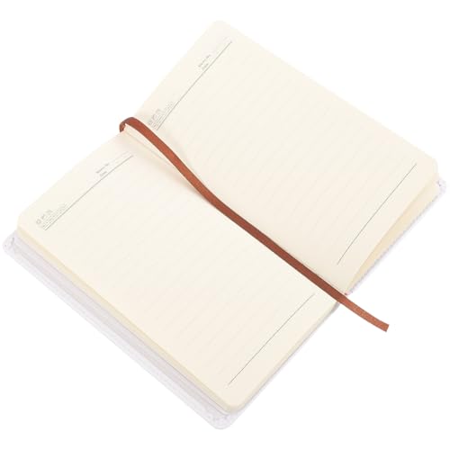 OHPHCALL Cuaderno PU de Cuero Sintético Sublimación Libreta Blanca Portátil para Oficina Diario Práctico para Tomar Notas y Planificar Tareas Diarias
