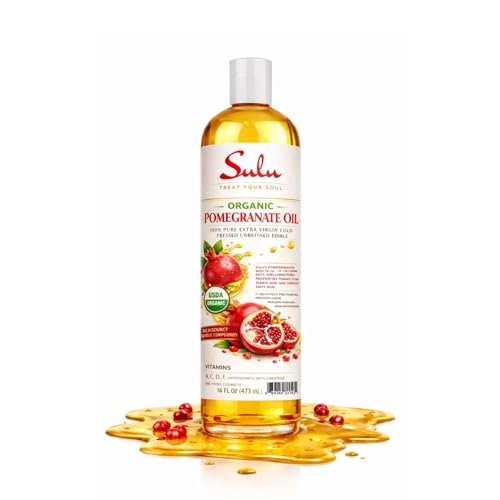 Pure Organic Cold Pressed Virgin Pomegranate Seed Oil-16 fl.oz
