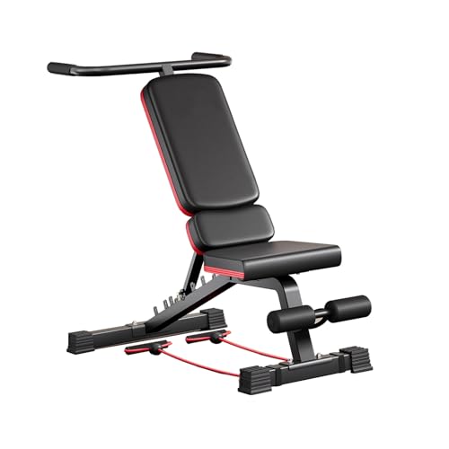 Banco de mancuernas ajustable de alta resistencia, capacidad de peso de 500 kg, banco de gimnasio for el hogar, banco de press de banca inclinado/declinado de calidad profesional