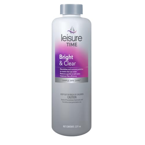 Leisure Time A Spa Bright and Clear Clarifying Formula for Enhanced Water Clarity and Filter Performance in Spas 2lbs