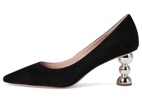 kate spade new york Women's Charmer Pumps, Black/Silver, 6.54