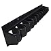 Axrivonte Horse Whip Crop Holder Wall Mounted Whip Rack Holder for Fishing Pole Storage, Holds up to 12 Whips or Crops, Bracket Hanger Horse Trailer Accessories for Tack Room(Color:Black)