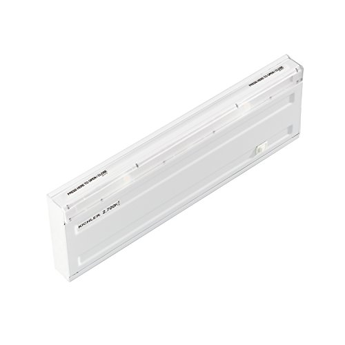 Kichler 12066WH27 Direct Wire Under Cabinet, 2 Light LED 10 Total Watts, White