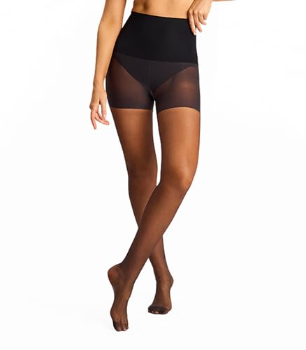 commando Women's The Keeper Control Sheer Tights, Black, L