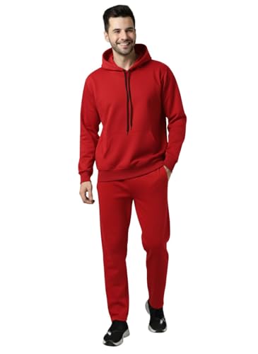 Image of Mack Jonney Solid Track Suit for men | Co-ord Set | Warm Fleece Tracksuit Set | Full Sleeve Hoodie