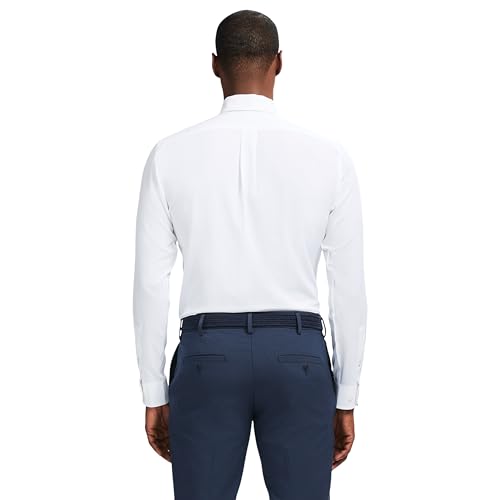 IZOD Men's Dress Shirt Slim Fit Traveler Long Sleeve All Over Stretch Classic Collar2