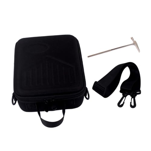 BESPORTBLE Kalimba Storage Bag with Shoulder Strap Durable Zipper and Handle Portable Thumb Piano Carry Case for Travel and Outdoor Performance Black Mbira Pouch