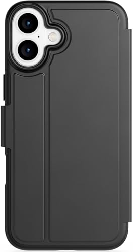Image of Tech21 EvoLite Wallet for iPhone 16 Plus - 3 Card Slot Wallet - Impact Protection Case - in Black