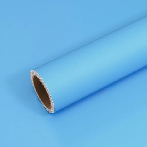Image of HOME13 Sky Blue Matte Self Adhesive Removable and Decorative Vinyl Wallpaper for Kitchen Countertop Cabinets Table 2 Ft x 4 Ft with 2pcs