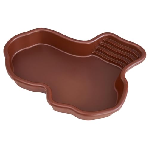 Große Reptilien Wasserschale,Reptilien Badebecken,Schildkröten-Badebecken,Schildkröten Wasserschale Mit Rampe Und Sonnenplattform,Schildkröten Wasserschale,Schildkröten-Badebecken Für Garten