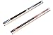 AB Earth 2-Piece Pool Cues 57 Inches American Billiard Screw-on Tips Cue House Bar Pool Sticks (Blue + Red)