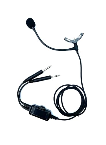 Crystal Mic Pro T (The Typhoon) with TSOd Intricon Microphone. Compatible with Bose 700 Headphones. Transforms Your Headphone into ANR Aviation Headset.