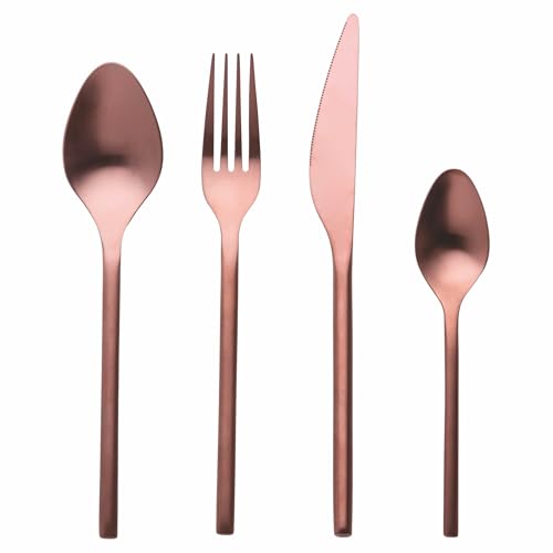 Set 24 posate in acciaio inox 18/0, copper satinato, Gallery