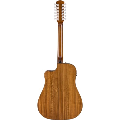 Image of Fender CD-140SCE 12-String Dreadnought Cutaway Acoustic Electric Guitar with 2-Year Warranty, Fishman Pickup and Preamp System, Natural, with Case