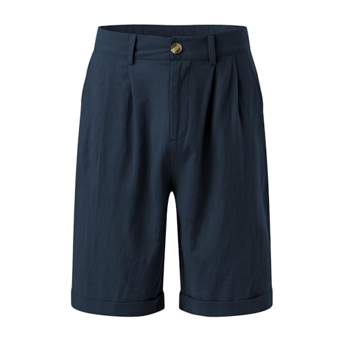 Short de lino para hombre verano casual talla XL miniatura 4