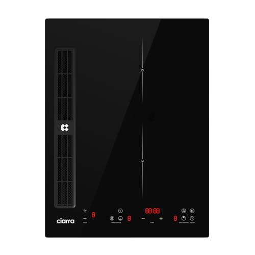 CIARRA One Placa de Inducción con Extractor Integrada 39cm 4 Velocidades y Boost Recirculación...