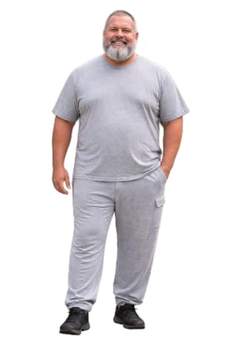 Image of MC BIG & TALL Men's Big and Tall T-Shirts - Stretch Cotton Crewneck T-Shirt Sizes 3X-10X - Durable & Breathable Everyday Tee