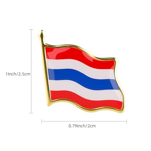 Image of Country Flag Brooch Metal Alloy Souvenir Pin Shirt Hat Backpack Jewelry Accessories Decoration Party Christmas Gift Badge International Travel Pin