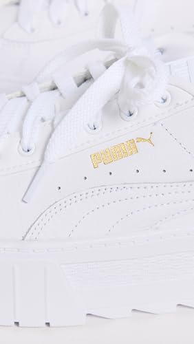 PUMA Womens Mayze Classic Platform Sneakers Shoes Casual - White4