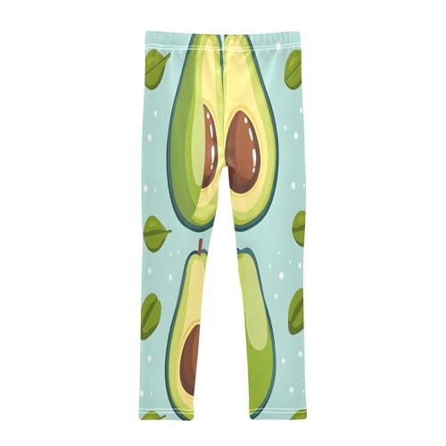 Toddler Girls Leggings Printed Yoga Pants Leggings Simple Avocado for Kids2