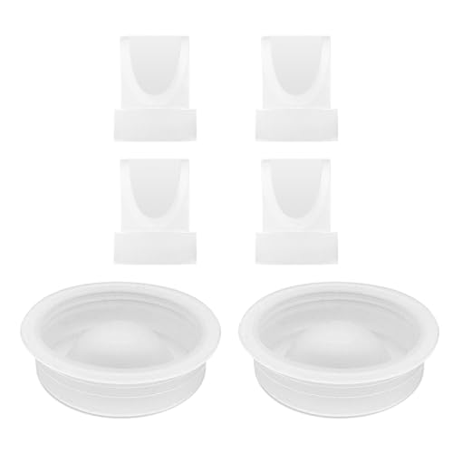 Image of Replacement 4 Duckbill Valves/Duck Bill Valve & 2 Silicone Membrane/Diaphragm Compatible with Momcozy V1 / V2 Wearable Breast Pump, Pump Seal, Accessories Made by Durceler, Not Original Pump Parts