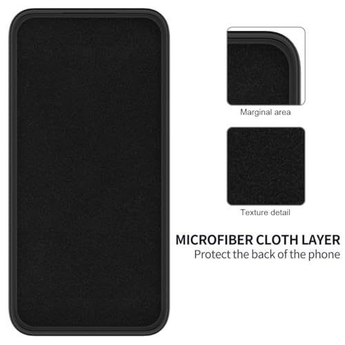 Image of SPAZY CASE Compatible with Redmi 13C 4G Back Cover | Liquid Silicone Gel Rubber Case with Soft Silicone + Smooth Surface Ultra Slim Cover for Redmi 13C 4G - Black