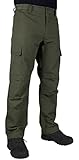 LA Police Gear Mens Urban Ops Tactical Cargo Pants - Elastic WB - YKK Zipper - OD Green - 34 x 32