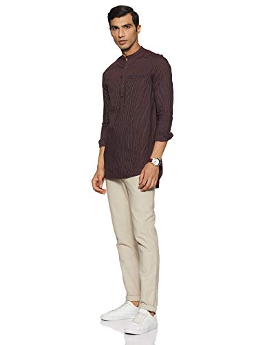 Image of Spykar Men's Cotton Striped Slim Fit Shirt